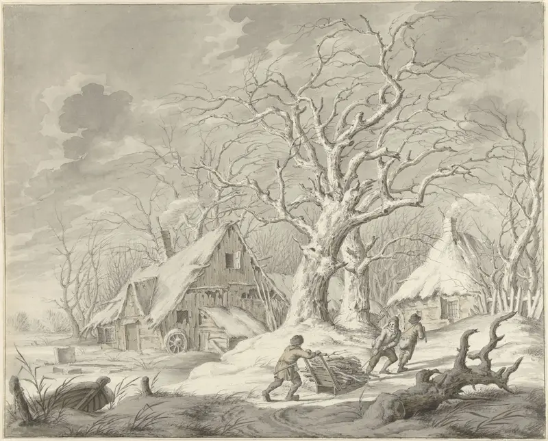 Winterlandschap Wall Art by Johannes Jelgerhuis - High-Resolution Digital Print