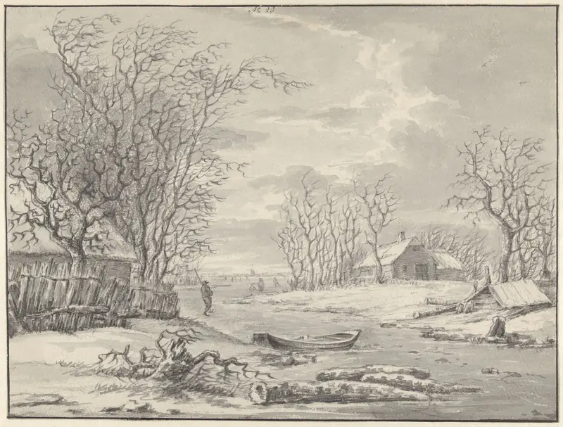 Winterlandschap Wall Art by Hendrik Meijer - High-Resolution Digital Print