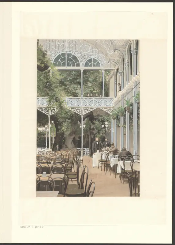 Wintertuin van café-restaurant Roetemeijer te Amsterdam Wall Art by anonymous - High-Resolution Digital Print