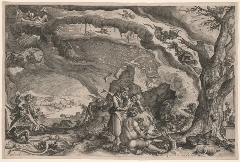 Witches Preparing for Sabbath Wall Art by Jacob de Gheyn, II - High-Resolution Digital Print