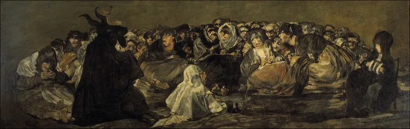 Witches' Sabbath or The Great He Goat Wall Art by Francisco de Goya - High-Resolution Digital Print