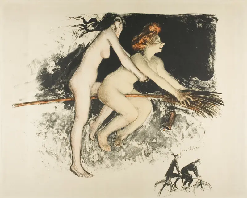 Witches Wall Art by Jean Veber - High-Resolution Digital Print