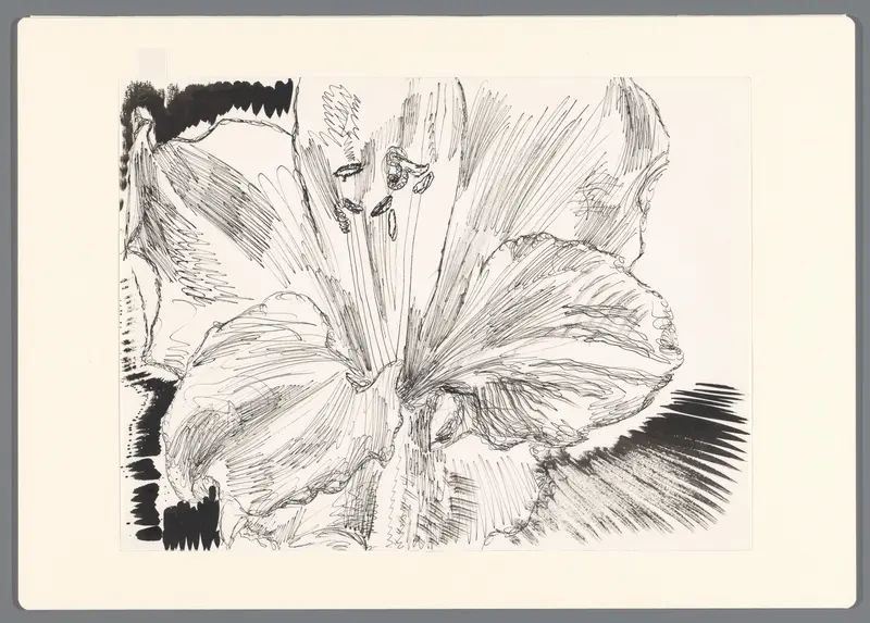 Witte Amaryllis 3 Wall Art by Erik Andriesse - High-Resolution Digital Print