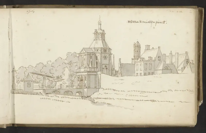 Wittevrouwenpoort te Utrecht Wall Art by Abraham de Haen (II) - High-Resolution Digital Print