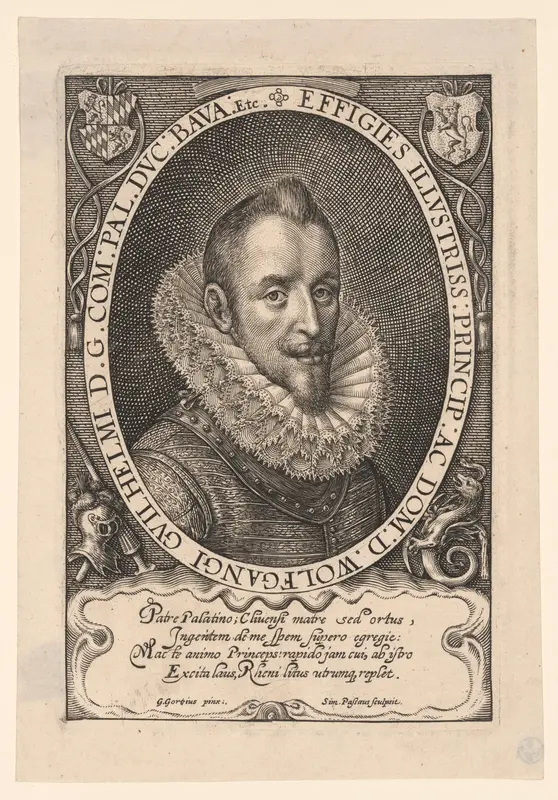 Wolfgang William, Count Palatine Wall Art by Simon van de Passe - High-Resolution Digital Print