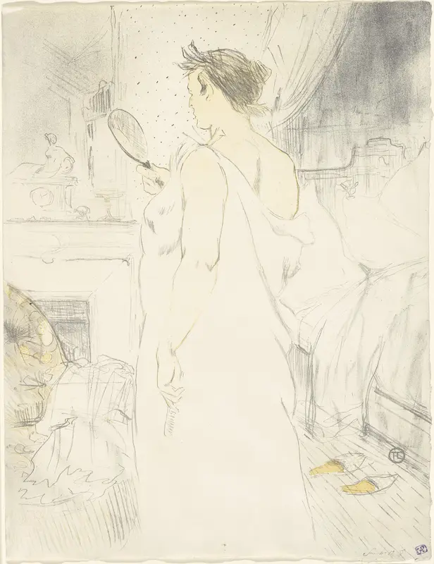 Woman at the Mirror—Mirror in Hand, plate six from Elles