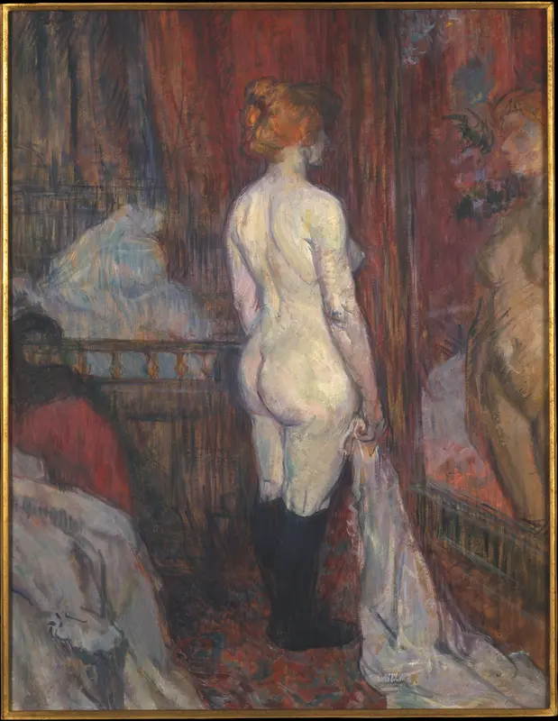 Woman before a Mirror Wall Art by Henri de Toulouse-Lautrec - High-Resolution Digital Print
