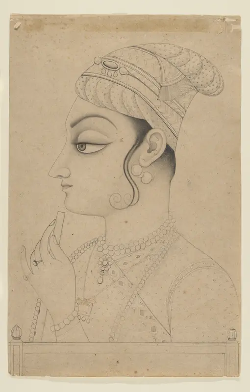 Woman Holding a Flute and Dressed as Krishna Wall Art by Unknown - High-Resolution Digital Print