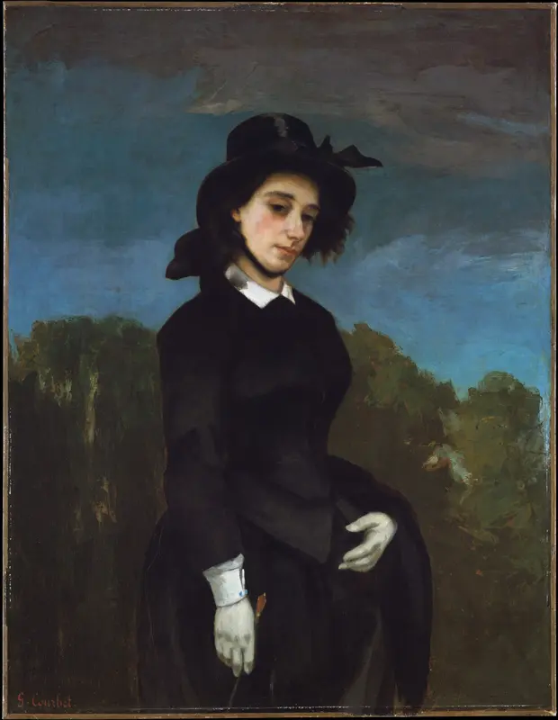 Woman in a Riding Habit (L'Amazone) Wall Art by Gustave Courbet - High-Resolution Digital Print