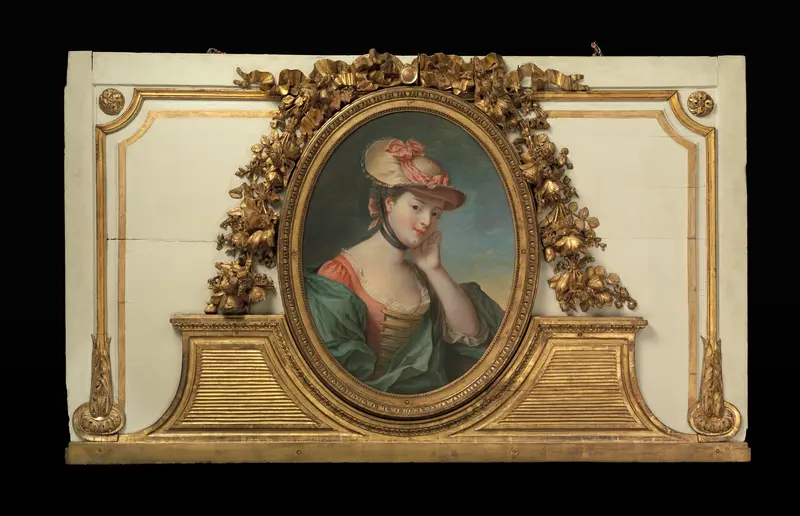 Woman in a straw hat (one of a set)