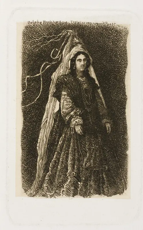 Woman in Fantastic Medieval Costume
