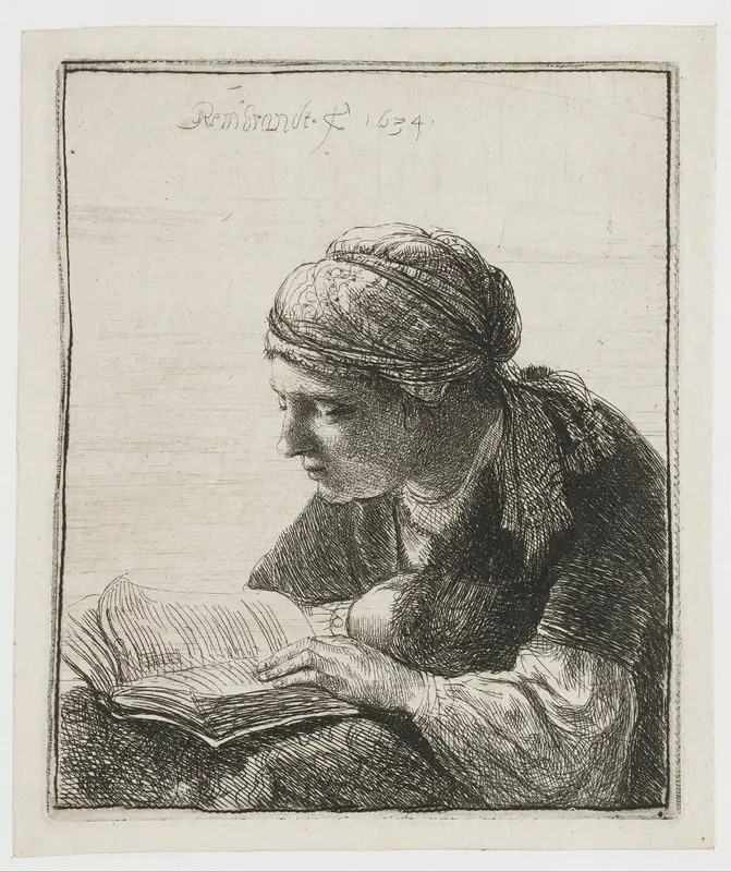 Woman reading Wall Art by Unknown - High-Resolution Digital Print