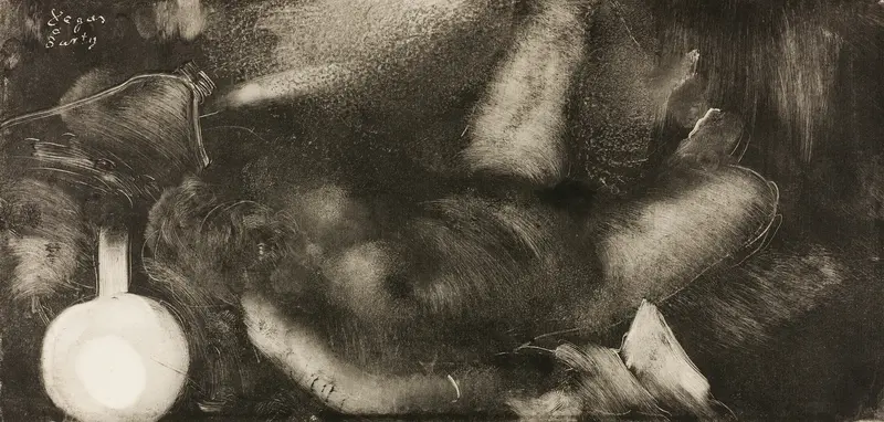 Woman Reclining on Her Bed