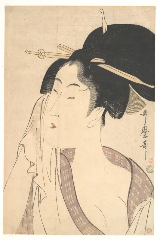 Woman Relaxing after Her Bath