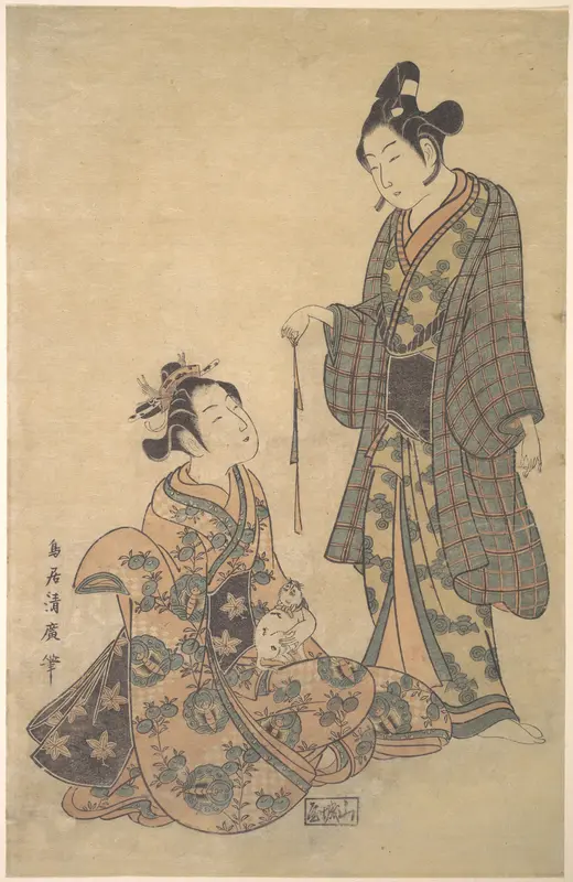 Woman Seated Holding a Cat