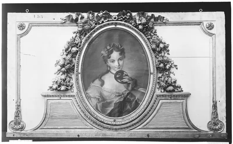 Woman with a mask (one of a set)