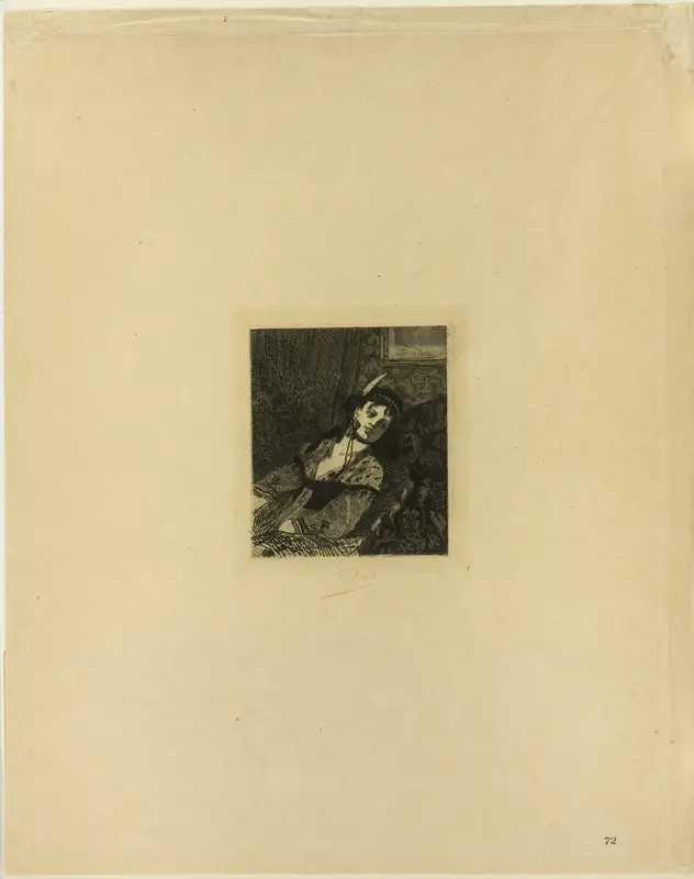 Woman with a Scottish Hat Wall Art by Félicien Rops - High-Resolution Digital Print