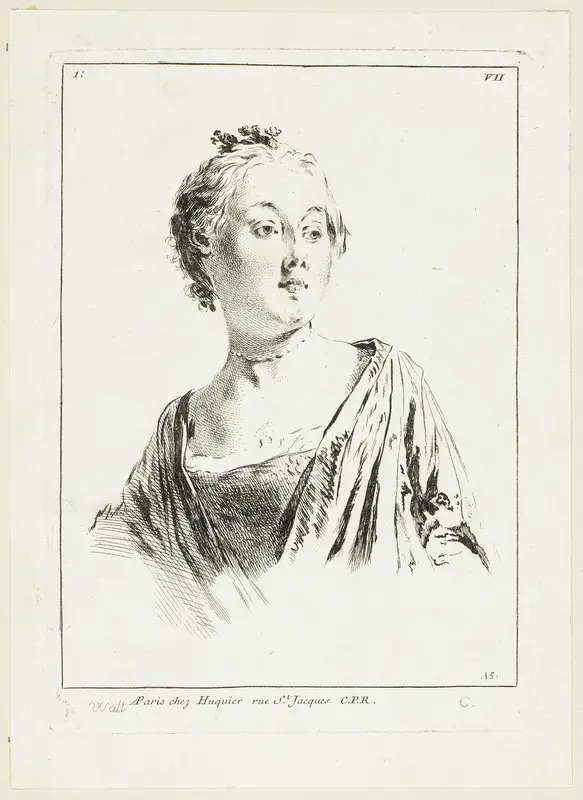 Woman's Head Wall Art by Anne Claude Philippe Caylus - High-Resolution Digital Print