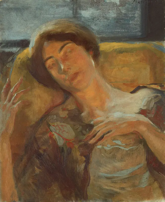 Woman's Head Wall Art by Albert Besnard - High-Resolution Digital Print
