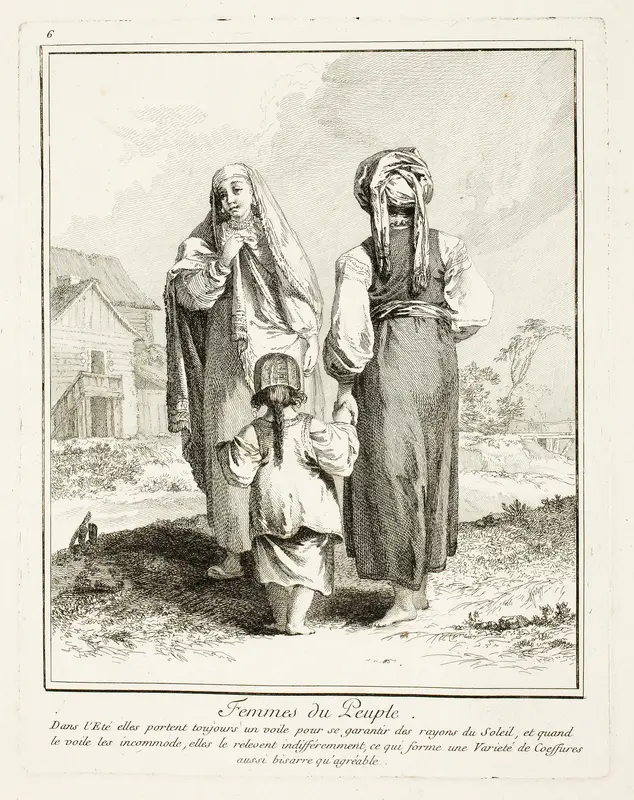 Women of the People, plate six from Divers Habillements des Peuples du Nord