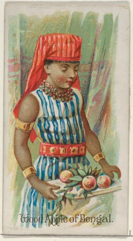 Wood Apple of Bengal, from the Fruits series (N12) for Allen & Ginter Cigarettes Brands Wall Art by Allen & Ginter - High-Resolution Digital Print