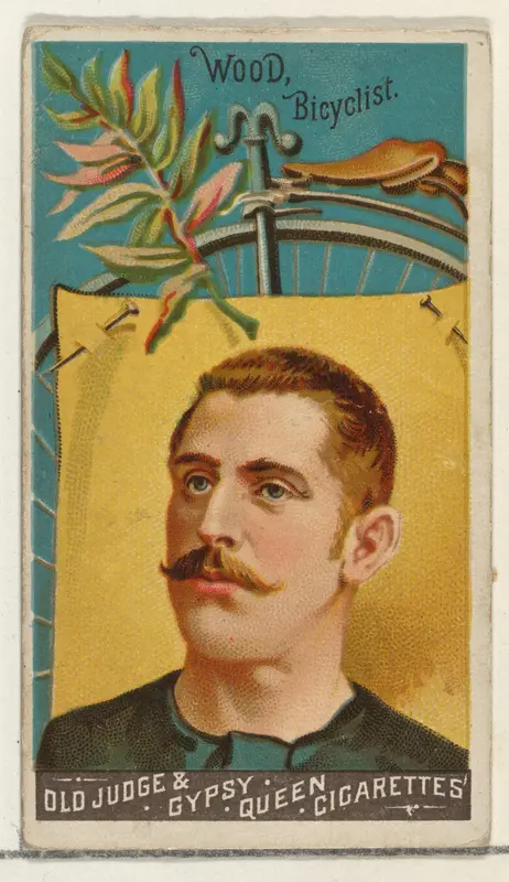 Wood, Bicyclist, from the Goodwin Champion series for Old Judge and Gypsy Queen Cigarettes Wall Art by Goodwin & Company - High-Resolution Digital Print