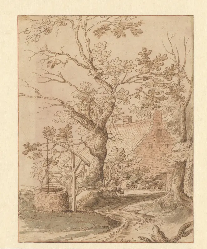 Wooded Landscape with a Farmhouse Wall Art by Unknown - High-Resolution Digital Print