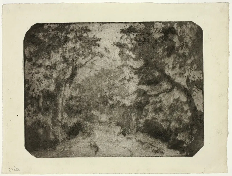 Wooded Lane at Pontoise Wall Art by Camille Pissarro - High-Resolution Digital Print