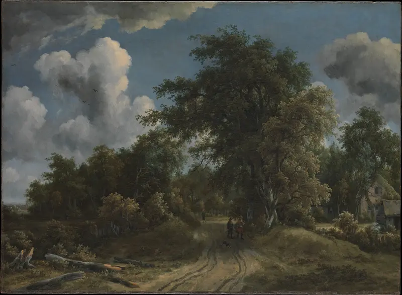 Woodland Road Wall Art by Meyndert Hobbema - High-Resolution Digital Print
