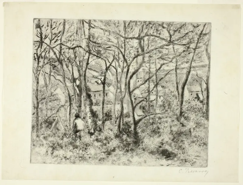 Woodlands at the Hermitage Wall Art by Camille Pissarro - High-Resolution Digital Print