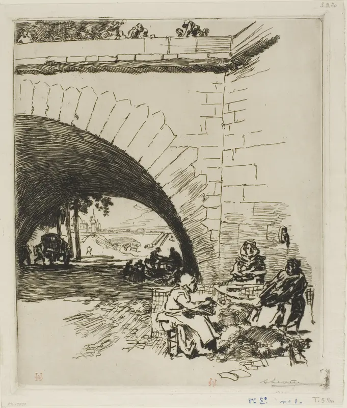 Woolcarders at Pont Marie