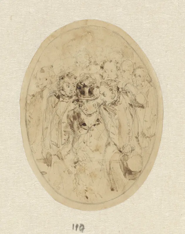 Woordenwisseling tussen heren Wall Art by Herman Frederik Carel ten Kate - High-Resolution Digital Print