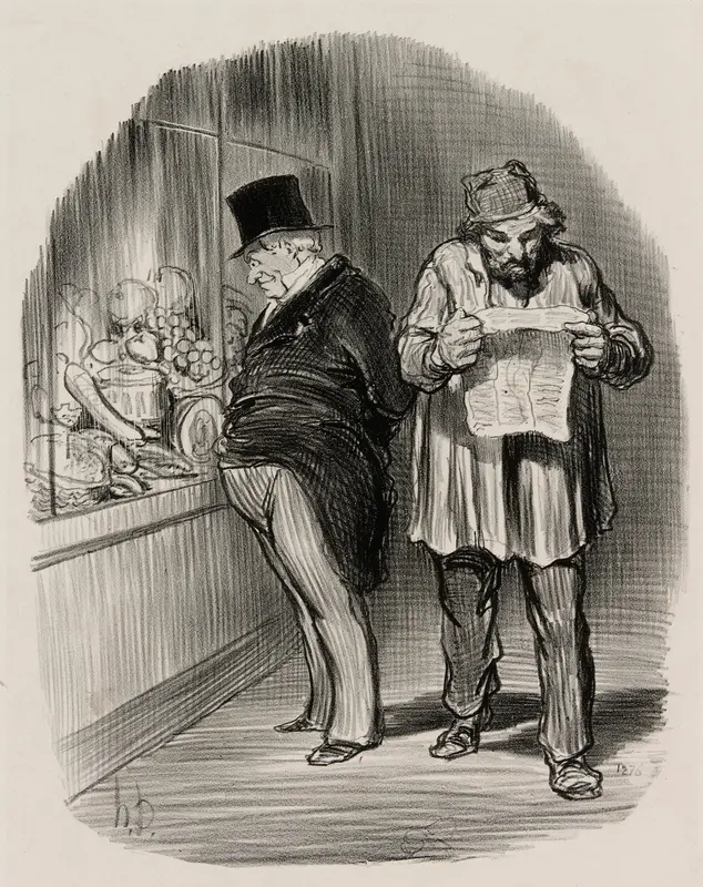 Worker and Bourgeois, from Les Parisiens En 1848