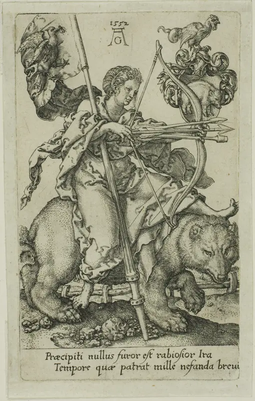 Wrath, from the Vices Wall Art by Heinrich Aldegrever - High-Resolution Digital Print