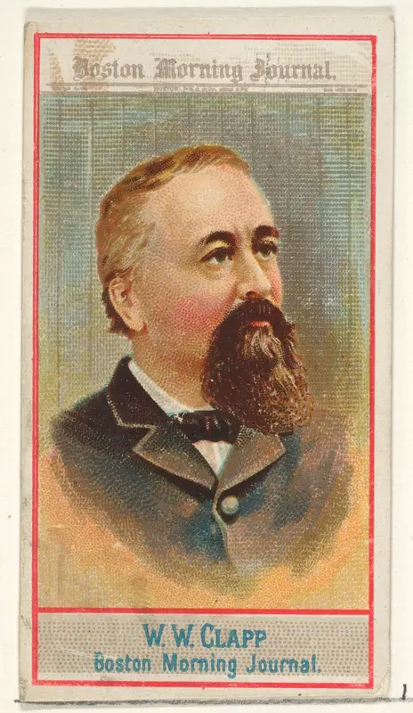 W.W. Clapp, Boston Morning Journal, from the American Editors series (N1) for Allen & Ginter Cigarettes Brands Wall Art by Allen & Ginter - High-Resolution Digital Print