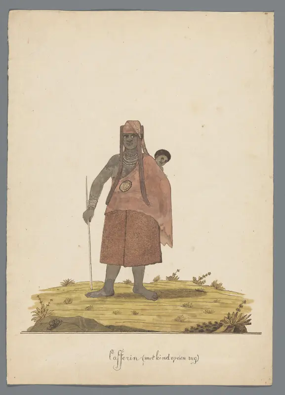 Xhosa vrouw en kind Wall Art by Johannes Schumacher - High-Resolution Digital Print