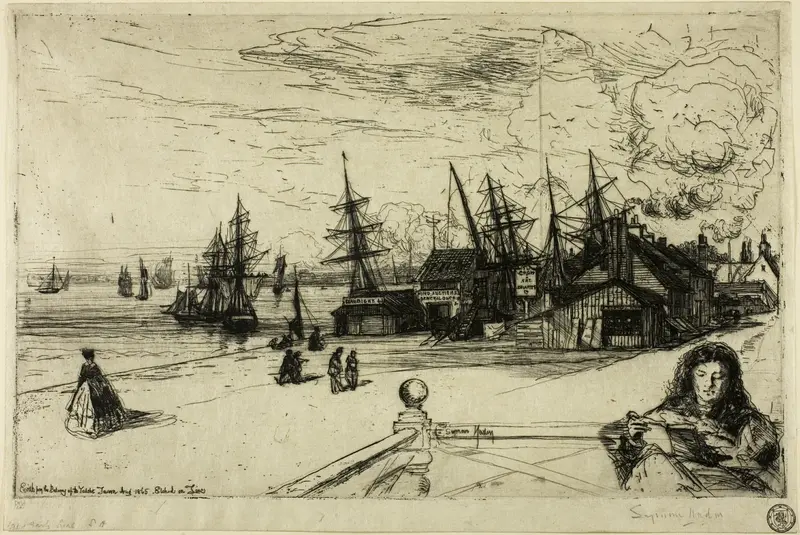 Yacht Tavern, Erith Wall Art by Francis Seymour Haden - High-Resolution Digital Print