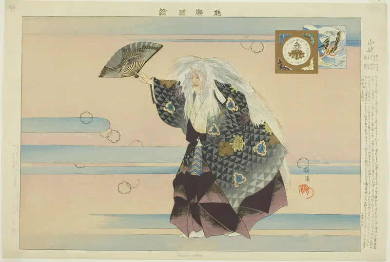 Yamamba, from the series "Pictures of No Performances (Nogaku Zue)"