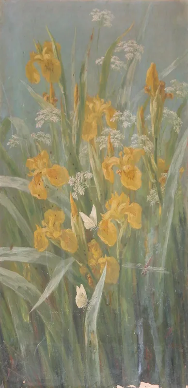 Yellow iris. Wall Art by Anthonore Christensen - High-Resolution Digital Print