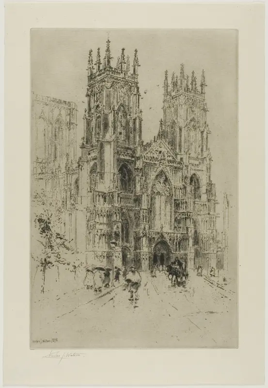 York Cathedral Wall Art by Charles John Watson - High-Resolution Digital Print