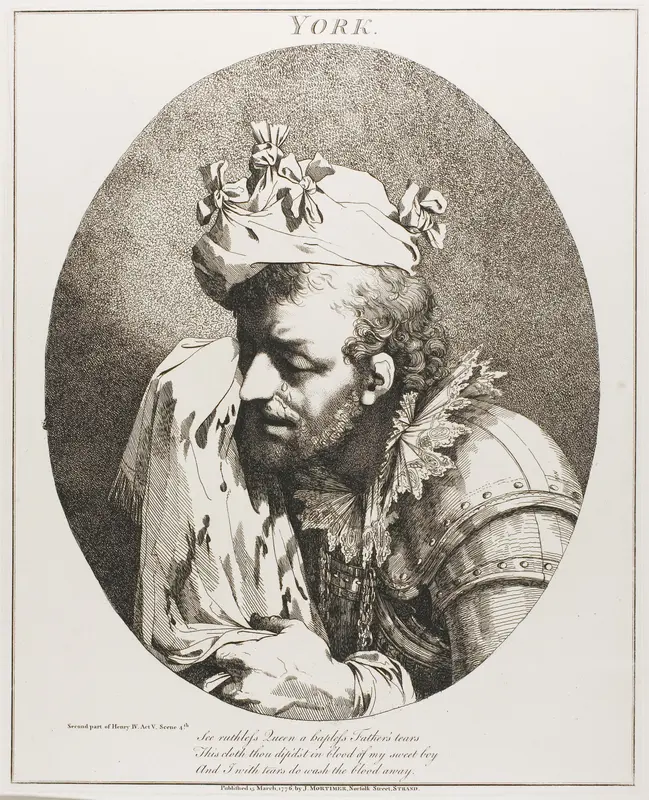 York, from Twelve Characters from Shakespeare Wall Art by John Hamilton Mortimer - High-Resolution Digital Print