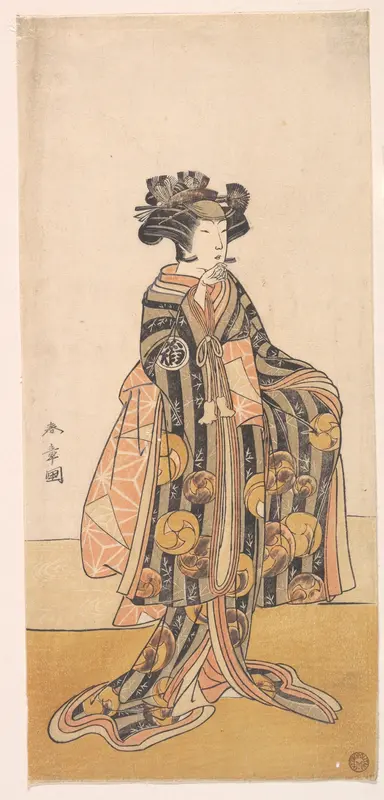 Yoshizawa Iroha as a Woman (Tomoe Gozen?) Standing on the Bank