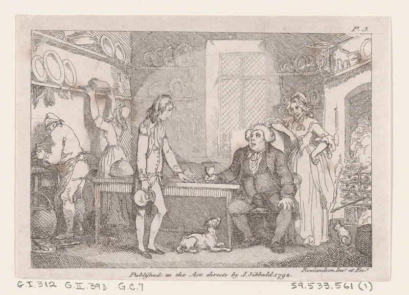 Young Adams Catechised by Parson Adams, from "The Adventures of Joseph Andrews, and his friend Mr. Abraham Adams" Wall Art by Thomas Rowlandson - High-Resolution Digital Print