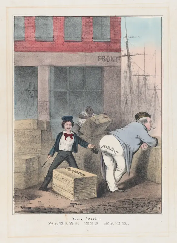 Young America Making His Mark Wall Art by Anonymous, American, 19th century - High-Resolution Digital Print
