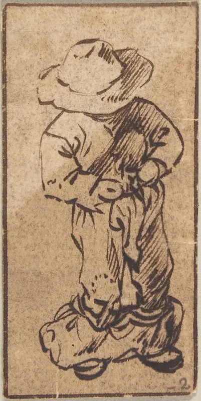 Young Boy Disrobing Wall Art by Anonymous, Dutch, 17th century - High-Resolution Digital Print