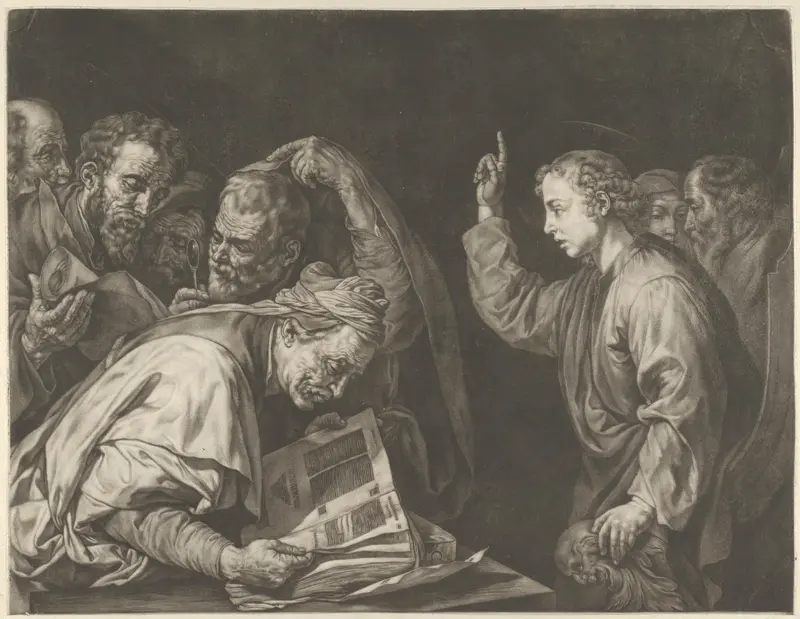 Young Christ among the Doctors Wall Art by Jacob Männl - High-Resolution Digital Print