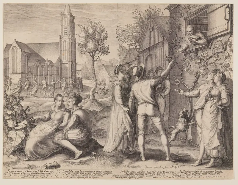 Young Couples Celebrating and Dancing