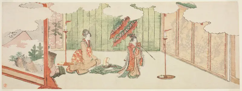 Young girl dancing at nobleman's mansion