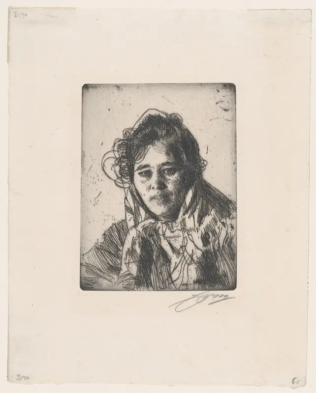 Young Girl from Mora Wall Art by Anders Zorn - High-Resolution Digital Print