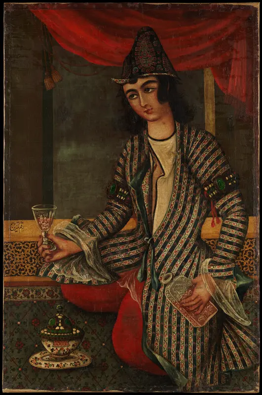 Young Man Holding a Goblet Wall Art by Unknown - High-Resolution Digital Print